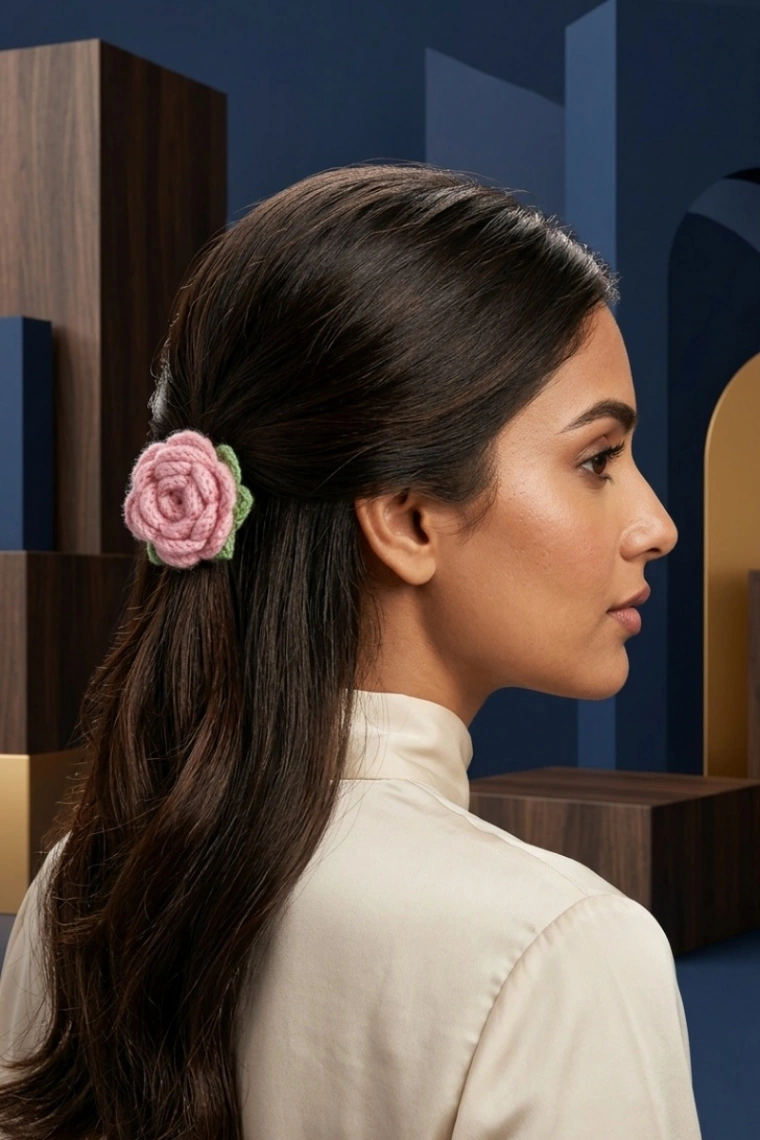 Rose Hair Rubber Band